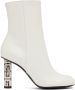Givenchy White G Cube Ankle Boots - Thumbnail 1