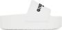 Givenchy White Logo Platform Sandals - Thumbnail 1