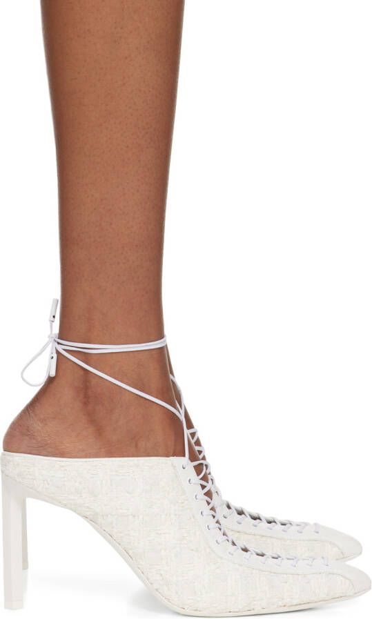 Givenchy White Show Slingback Heels