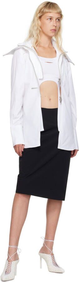 Givenchy White Show Slingback Heels