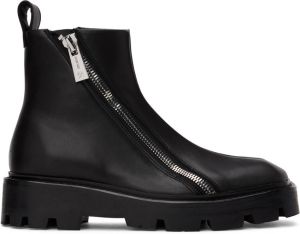GmbH Black Double Zip Boots