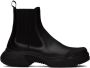 GmbH Black Faux-Leather Chelsea Boots - Thumbnail 1