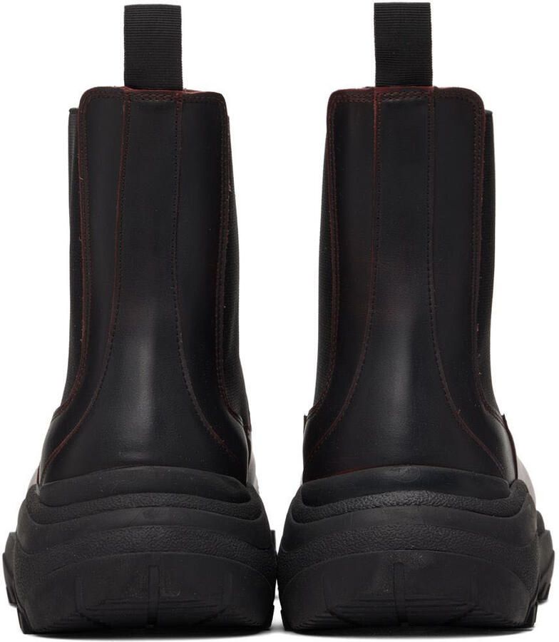 GmbH Black & Red Sprayed Chelsea Boots
