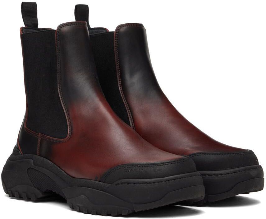 GmbH Black & Red Sprayed Chelsea Boots - Picture 2