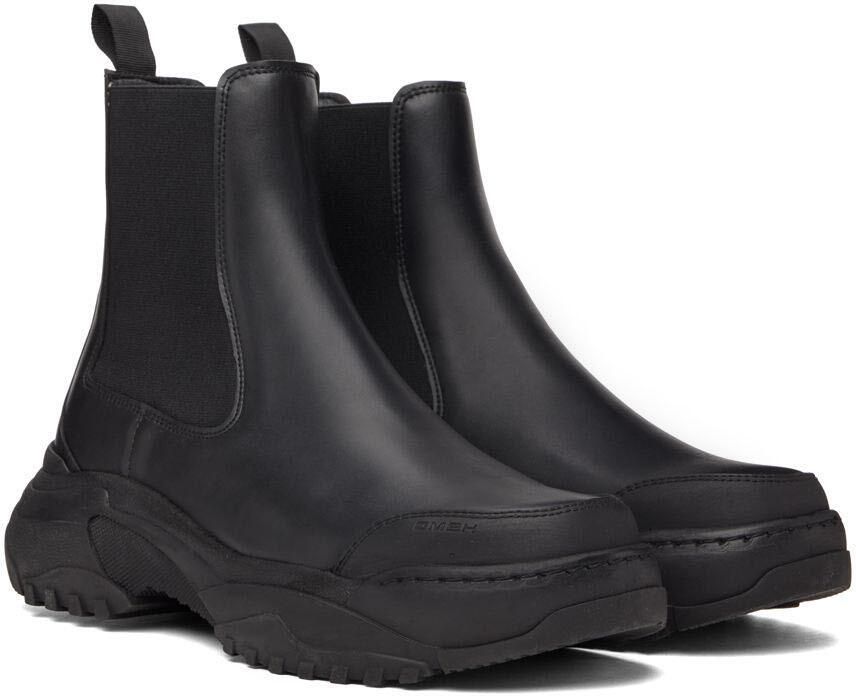 GmbH Black Faux-Leather Chelsea Boots - Picture 2