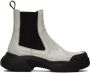 GmbH Gray Croc Chelsea Boots - Thumbnail 1