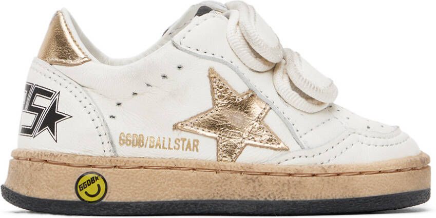 Golden Goose Baby Off-White Ball Star Sneakers