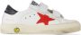 Golden Goose Baby White & Red May School Velcro Sneakers - Thumbnail 1