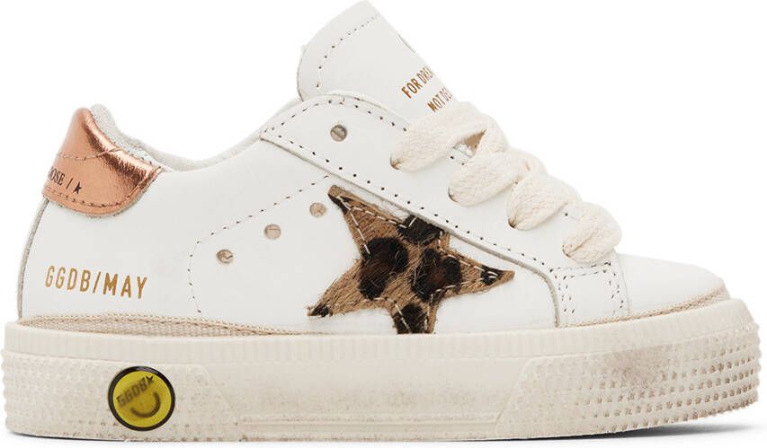 Golden Goose Baby White May Sneakers