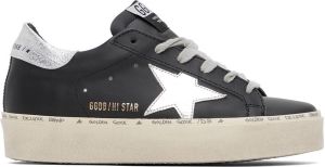 Golden Goose Black & Silver Hi Star Classic Sneakers