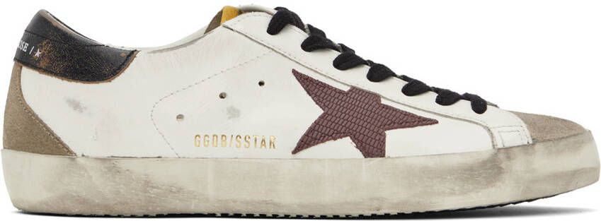 Golden Goose Blue & White Super -Star Sneakers