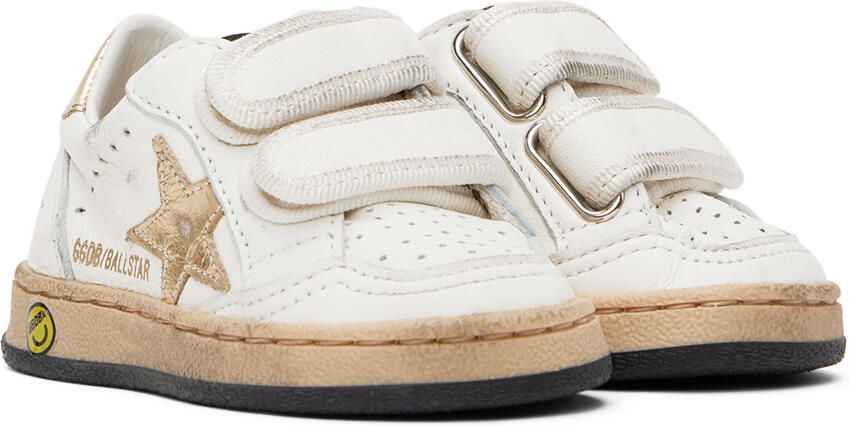 Golden Goose Baby Off-White Ball Star Sneakers - Picture 3