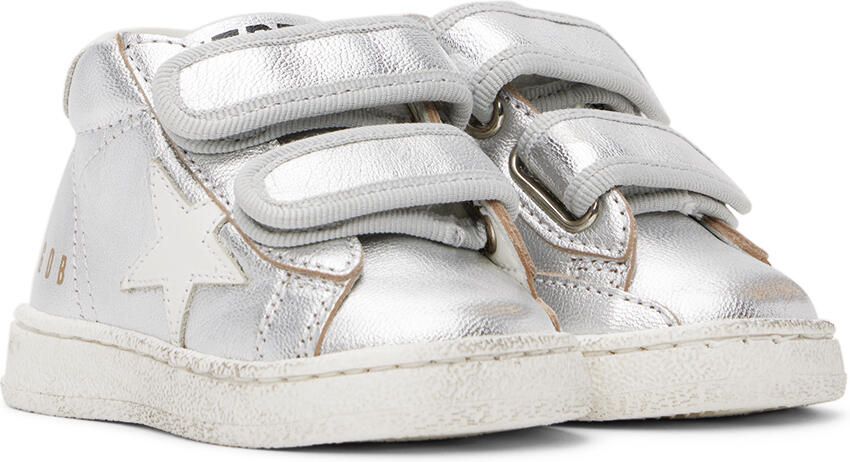 Golden Goose Baby Silver June Sneakers - Picture 3