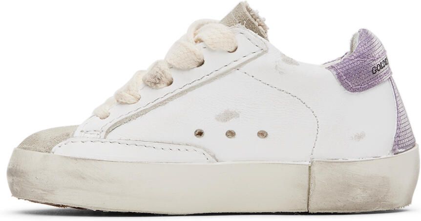 Golden Goose Baby White & Gold Superstar Classic Sneakers - Picture 3
