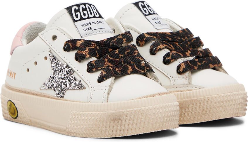 Golden Goose Baby White May Sneakers - Picture 3