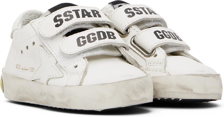 Golden Goose Baby White Old School Sneakers