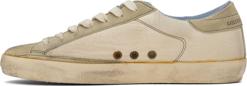 Golden Goose Beige & Taupe Super-Star Sneakers - Picture 3