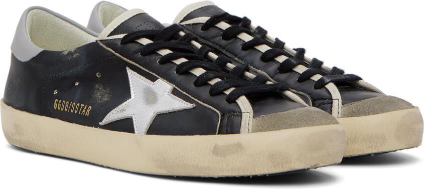 Golden Goose Black Super-Star Sneakers - Picture 2