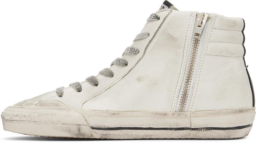 Golden Goose Gray Slide High-Top Sneakers - Picture 2