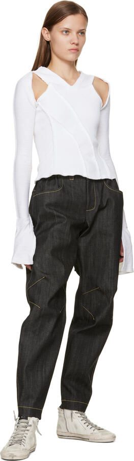 Golden Goose Gray Slide High-Top Sneakers - Picture 4