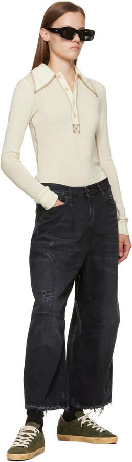 Golden Goose Khaki Super-Star Classic Low-Top Sneakers - Picture 4