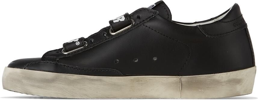 Golden Goose Kids Black Old School Velcro Sneakers - Picture 4
