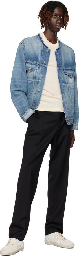 Golden Goose Off-White & Green Mid Star Sneakers - Picture 4