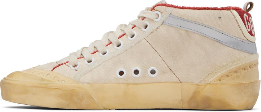 Golden Goose Off-White Mid Star Sneakers - Picture 3
