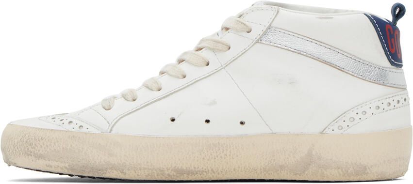 Golden Goose SSENSE Exclusive Off-White Mid Star Sneakers - Picture 3
