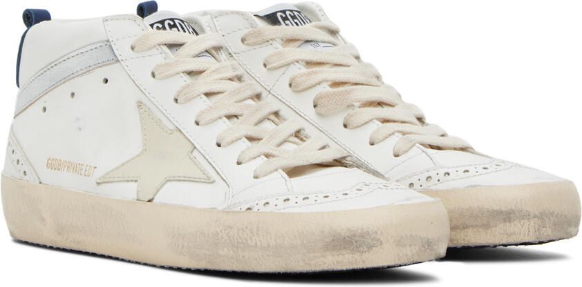 Golden Goose SSENSE Exclusive Off-White Mid Star Sneakers - Picture 2