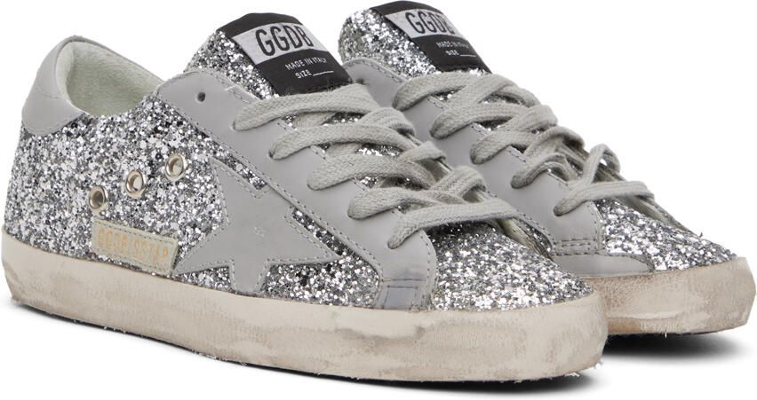 Golden Goose SSENSE Exclusive Beige Super-Star Double Quarter Sneakers - Picture 4