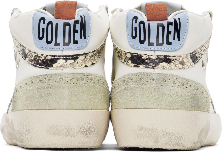 Golden Goose SSENSE Exclusive White & Gray Mid Star Sneakers