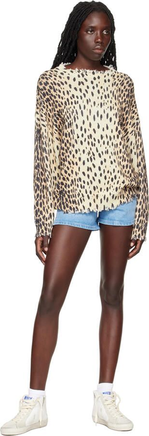 Golden Goose SSENSE Exclusive White & Gray Slide Sneakers - Picture 4