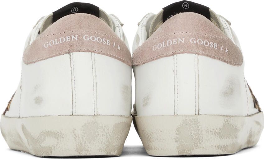 Golden Goose SSENSE Exclusive White Leopard Superstar Sneakers - Picture 2