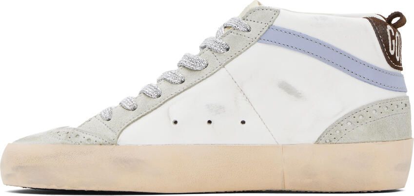 Golden Goose SSENSE Exclusive White Mid Star Sneakers - Picture 3