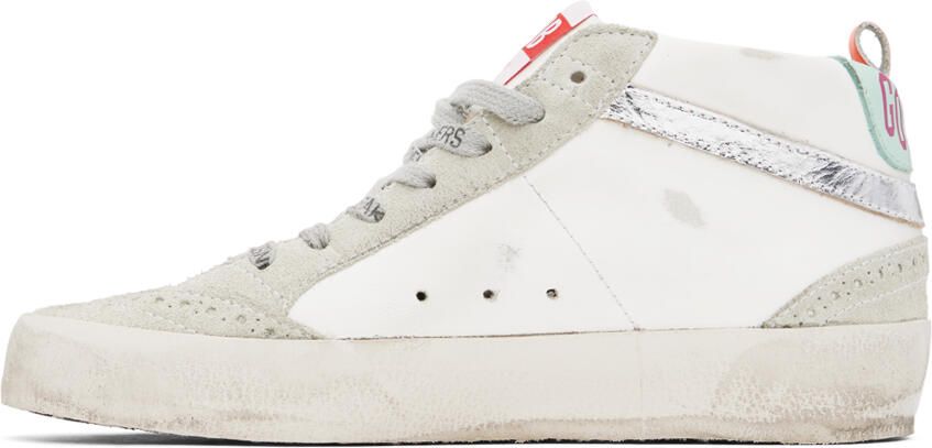 Golden Goose SSENSE Exclusive White Mid Star Sneakers - Picture 3