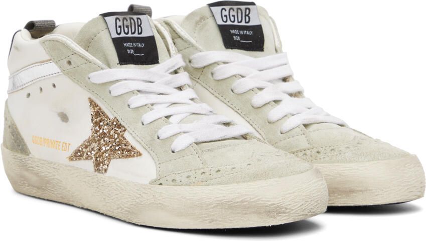 Golden Goose SSENSE Exclusive White Mid Star Sneakers - Picture 2