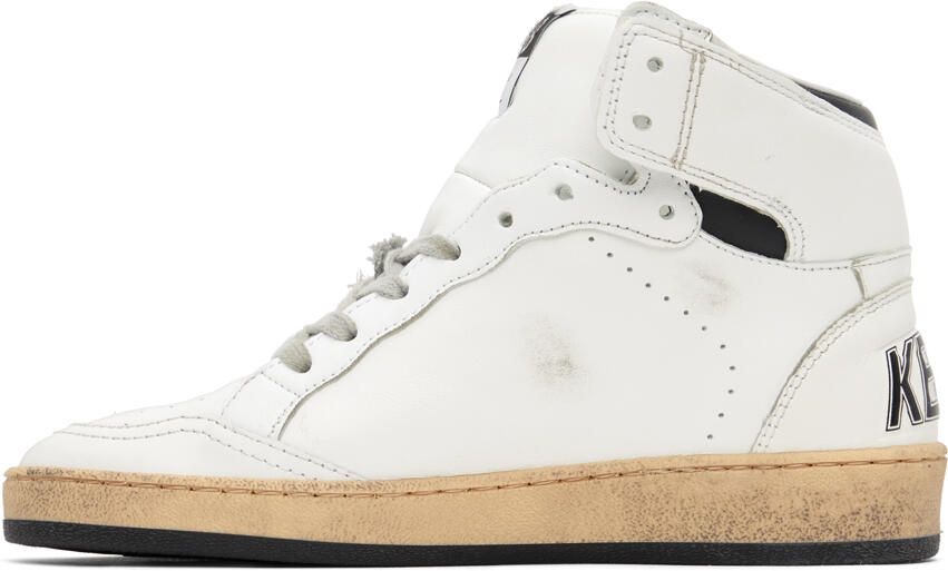 Golden Goose White & Black Sky-Star Sneakers - Picture 3