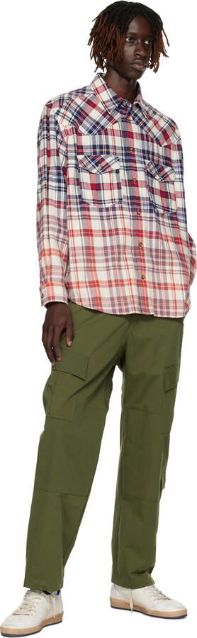 Golden Goose White & Blue Ball Star Sneakers - Picture 4