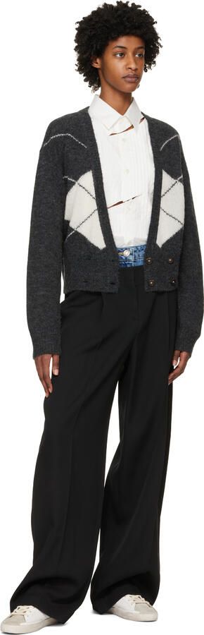 Golden Goose White & Gray Super-Star Sneakers - Picture 4