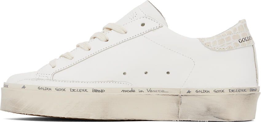 Golden Goose White Hi Star Classic Sneakers - Picture 3