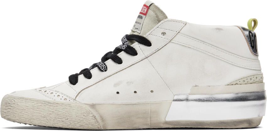 Golden Goose White Mid Star Classic Sneakers - Picture 3