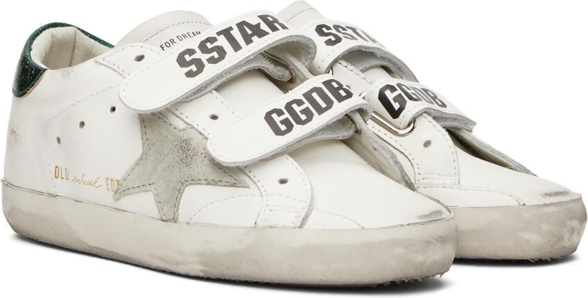 Golden Goose White Old School Sneakers - Picture 2