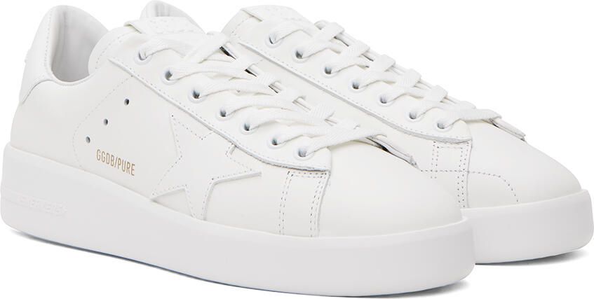Golden Goose White Purestar Sneakers - Picture 2