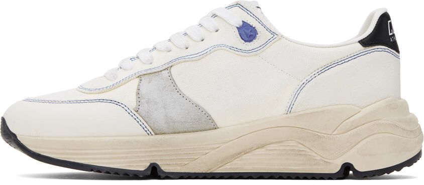 Golden Goose White Running Sole Sneakers - Picture 3