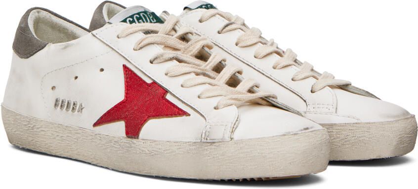 Golden Goose White Super-Star Sneakers - Picture 2