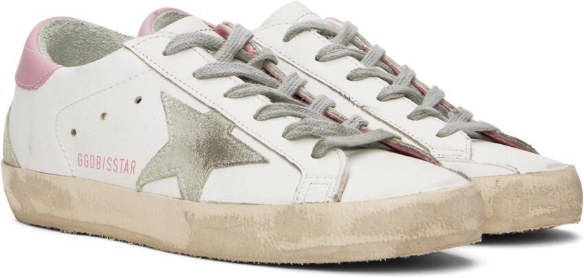 Golden Goose White Super-Star Skate Sneakers - Picture 3