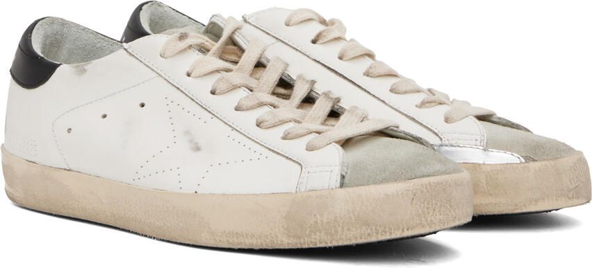 Golden Goose White Super-Star Skate Sneakers - Picture 4