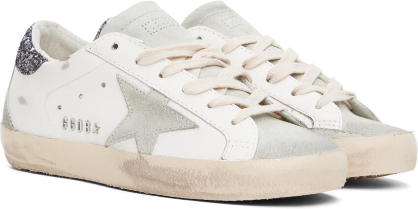 Golden Goose White Super-Star Sneakers - Picture 2