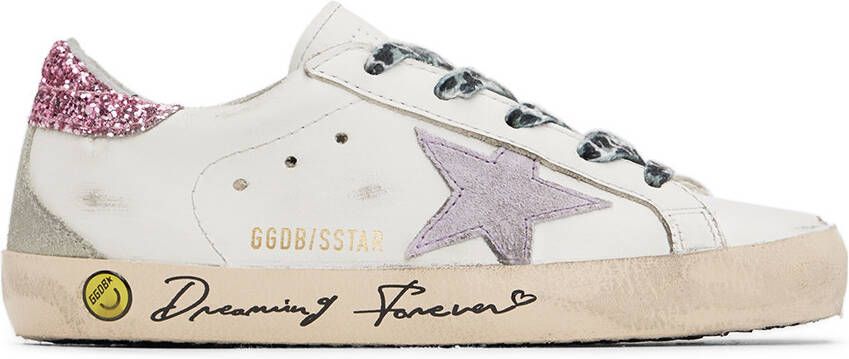 Golden Goose Kids White Super Star Sneakers